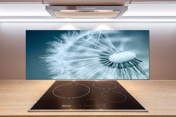 Pannello paraschizzi cucina con motivo a dente di leone