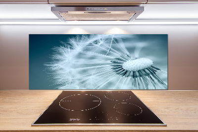 Pannello paraschizzi cucina con motivo a dente di leone