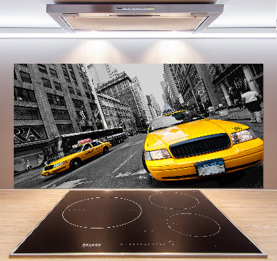 Rivestimento parete cucina con motivo ispirato ai taxi di New York