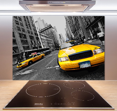 Rivestimento parete cucina con motivo ispirato ai taxi di New York