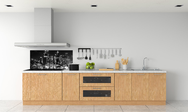 Rivestimento parete cucina con motivo 'Sydney di notte'