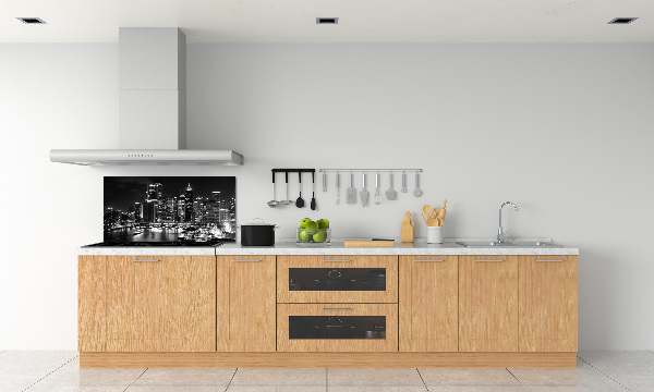 Rivestimento parete cucina con motivo 'Sydney di notte'