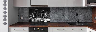 Rivestimento parete cucina con motivo 'Sydney di notte'