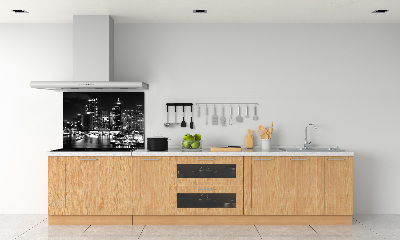Rivestimento parete cucina con motivo 'Sydney di notte'