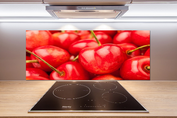 Rivestimento parete cucina in finitura ciliegio