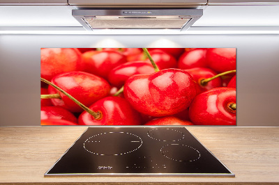 Rivestimento parete cucina in finitura ciliegio