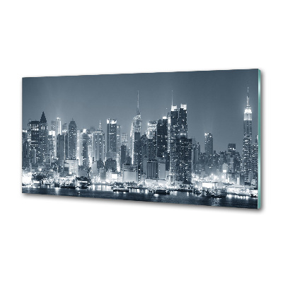 Pannello paraschizzi cucina con motivo ispirato a Manhattan, New York