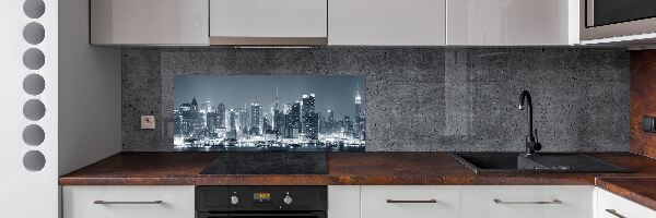 Pannello paraschizzi cucina con motivo ispirato a Manhattan, New York
