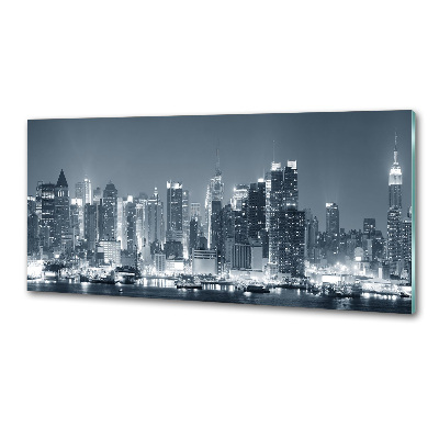 Pannello paraschizzi cucina con motivo ispirato a Manhattan, New York