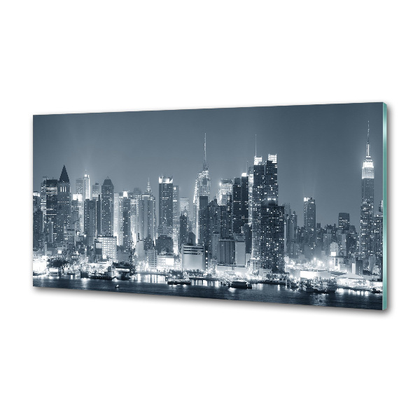 Pannello paraschizzi cucina con motivo ispirato a Manhattan, New York