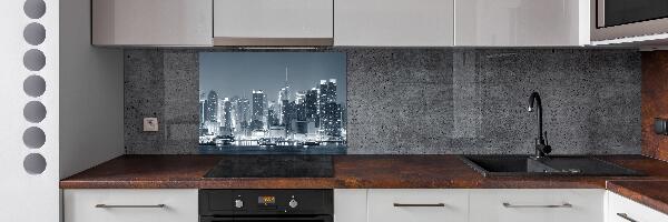 Pannello paraschizzi cucina con motivo ispirato a Manhattan, New York