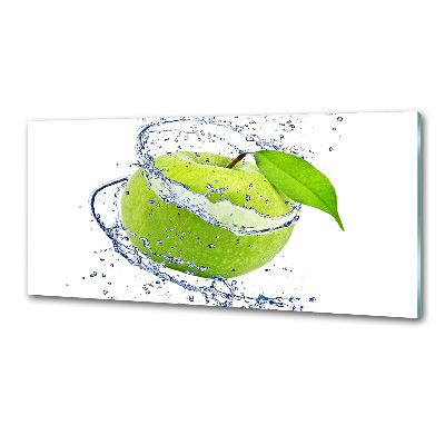 Pannello retrocucina con motivo a mela verde