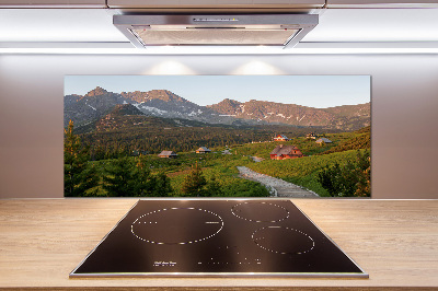 Pannello paraschizzi cucina con stampa «Una radura sui monti Tatra»