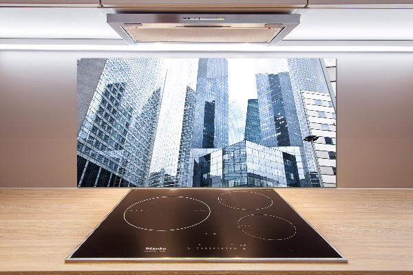 Rivestimento parete cucina con motivo Grattacieli