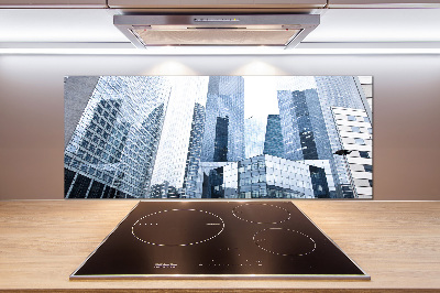 Rivestimento parete cucina con motivo Grattacieli