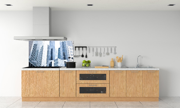 Rivestimento parete cucina con motivo Grattacieli