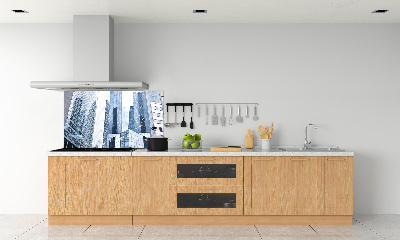 Rivestimento parete cucina con motivo Grattacieli