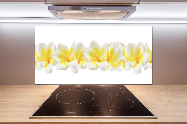 Rivestimento parete cucina con motivo Plumeria