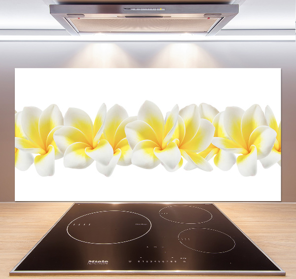 Rivestimento parete cucina con motivo Plumeria