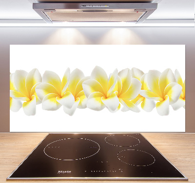 Rivestimento parete cucina con motivo Plumeria