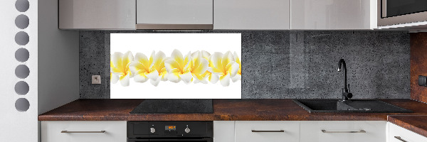 Rivestimento parete cucina con motivo Plumeria