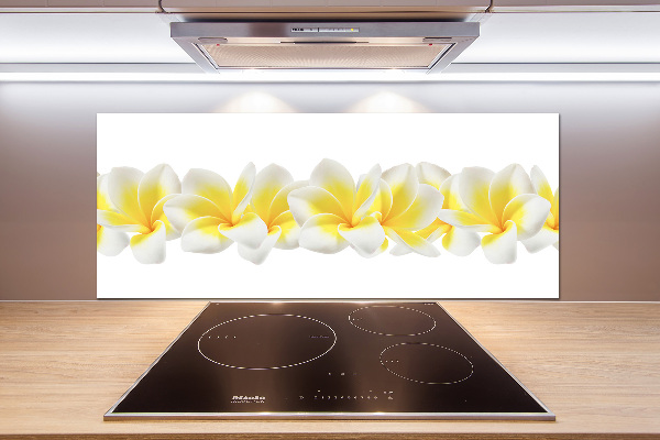 Rivestimento parete cucina con motivo Plumeria