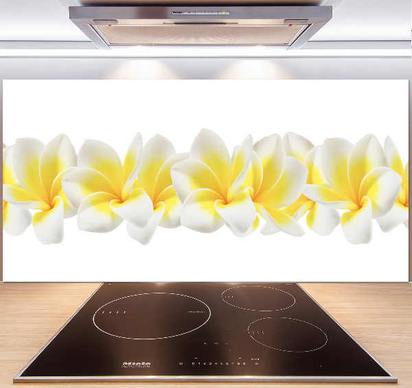 Rivestimento parete cucina con motivo Plumeria