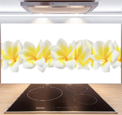 Rivestimento parete cucina con motivo Plumeria