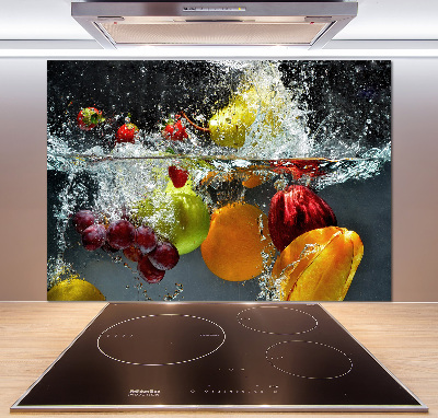 Pannello retrocucina con motivo di frutta e verdura