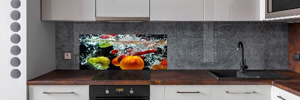 Rivestimento parete cucina con motivo Frutti sott'acqua