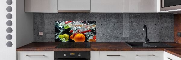 Rivestimento parete cucina con motivo Frutti sott'acqua