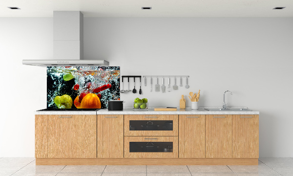 Rivestimento parete cucina con motivo Frutti sott'acqua