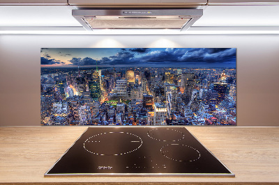 Pannello paraschizzi cucina con stampa con vista a volo d'uccello su New York