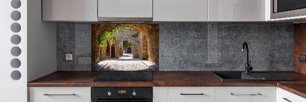 Rivestimento parete cucina con stampa Strade incantevoli