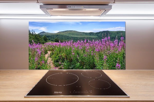 Pannello retrocucina con stampa Colline verdi