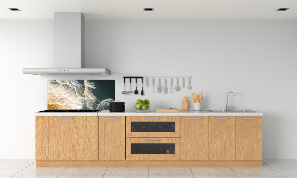 Pannello retrocucina con decorazione a semi di tarassaco