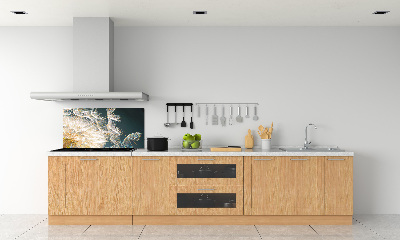 Pannello retrocucina con decorazione a semi di tarassaco