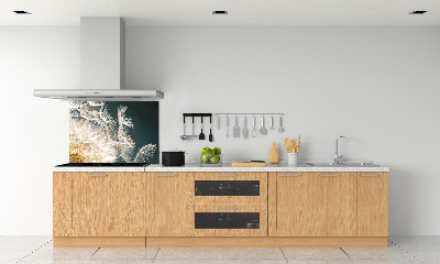 Pannello retrocucina con decorazione a semi di tarassaco