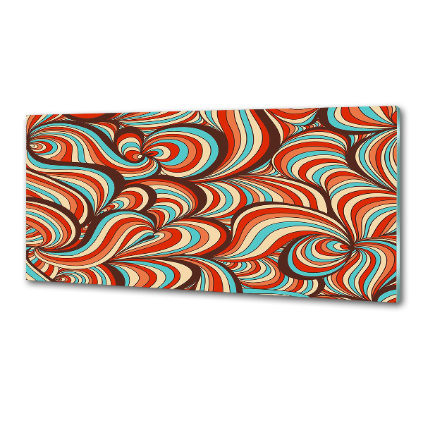 Rivestimento parete cucina con motivo a spirale