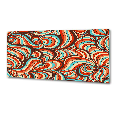 Rivestimento parete cucina con motivo a spirale