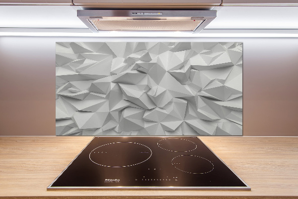 Pannello paraschizzi cucina con motivo ad astrazione 3D