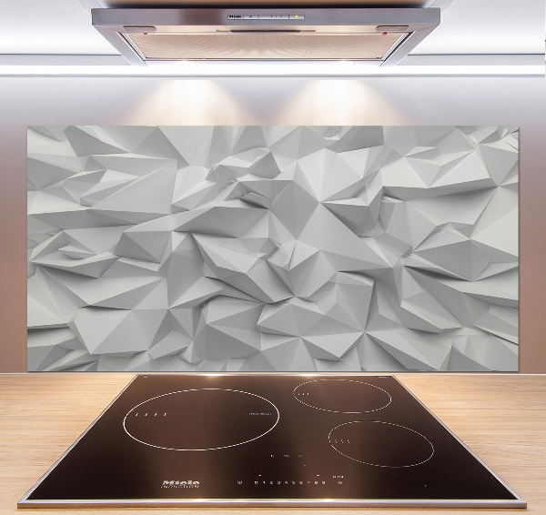 Pannello paraschizzi cucina con motivo ad astrazione 3D