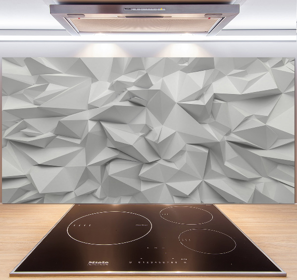 Pannello paraschizzi cucina con motivo ad astrazione 3D