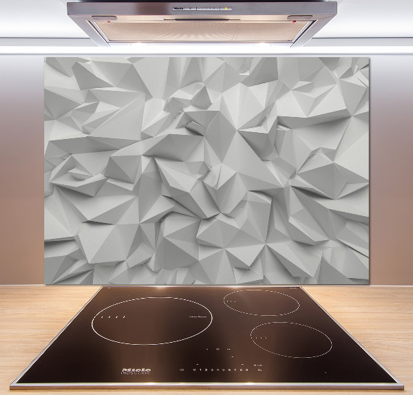 Pannello paraschizzi cucina con motivo ad astrazione 3D