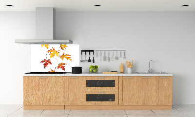 Pannello retrocucina con motivo di foglie autunnali