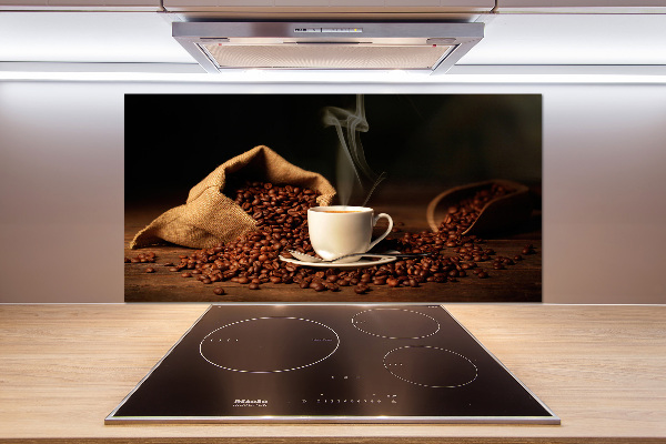 Pannello retrocucina con stampa raffigurante una tazza di caffè