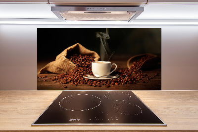 Pannello retrocucina con stampa raffigurante una tazza di caffè