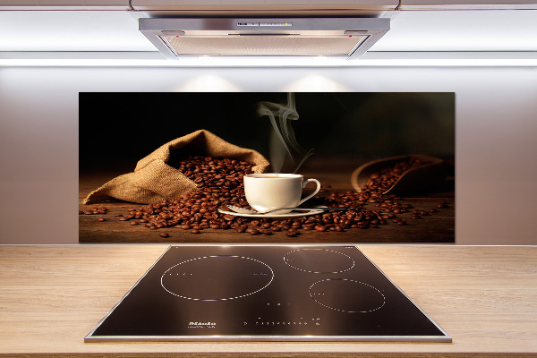 Pannello retrocucina con stampa raffigurante una tazza di caffè
