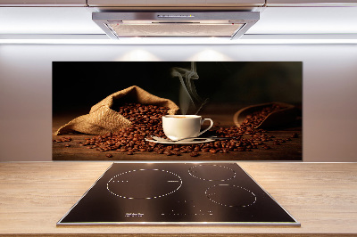 Pannello retrocucina con stampa raffigurante una tazza di caffè