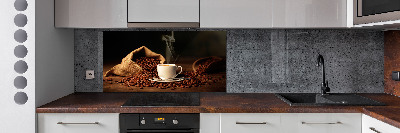 Pannello retrocucina con stampa raffigurante una tazza di caffè